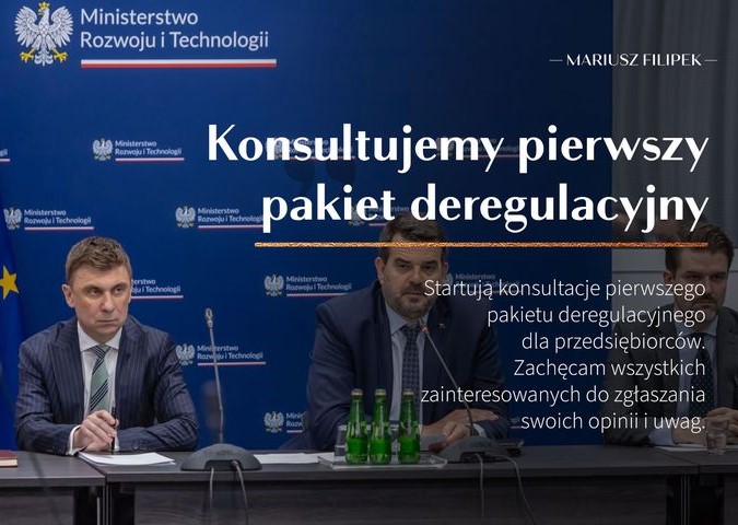 Konsultacje pierwszego pakietu deregulacyjnego dla przedsiębiorców