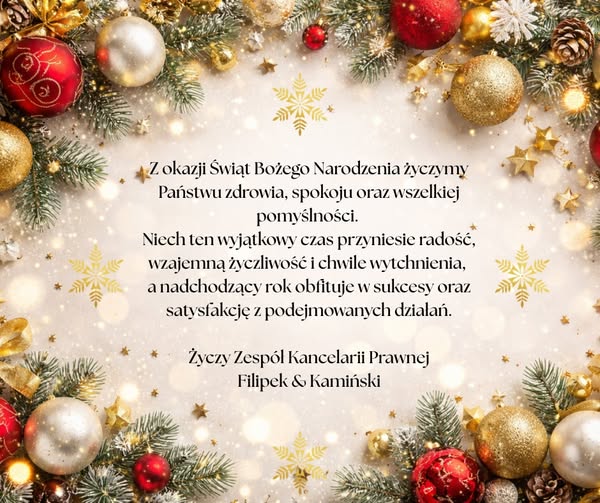 Życzenia Świąteczne i Noworoczne